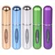 5pcs Portable Refillable Perfume Bottles - 5ml Travel Size Spray Bottle - Perfect For Purse, Handbag, Luggage