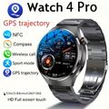 2024 New Nfc Smart Watch Men Watch 4 Pro Amoled 454*454 Hd Screen Ai Voice Wireless Call Gps Trajectory Smartwatch Men Sport Fitness Watches