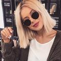 Round Metal Fashion Sunglasses For Women Men Brand Designer Mirror Lens Glasses For Driving Travel