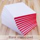 Blank Note Book 8cm Wide 13cm Long Rectangular Draft Paper For School Commercially Available Blank Note Paper Is Easy To Tear