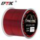 Ftk Red Nylon Fishing Line - Strong And Durable Monofilament Line For Carp Fishing (120m, 4.13-34.12lb)