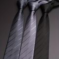 1200 Needle High Grade Men's Black Ties Pattern Business Formal Women Jacquard Neck Ties 3.15inch, Ideal Choice For Gifts