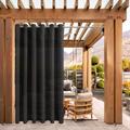 1 Panel Waterproof Indoor Outdoor Curtains For Patio Privacy Sun Blocking Grommet Curtain Panel Weatherproof Uv Resistant Curtains For Gazebo Front Porch Pergola, Only Curtain