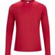 Men's Trendy Solid Long Sleeve T-shirt, Active Medium Stretch Breathable Top, Base Layer For Outdoor
