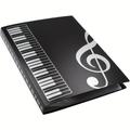 Music Sheet File Folder Clef Paper Storage Documents, Classification With 40 Pockets,