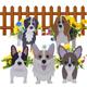 Creative Cute Dog Planter, Cute Dog Shape Flower Pot, Pvc Flower Stand, Garden Flower Boxes, Yard Decor, Planting Supplies