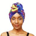 Boho Top Knotted Turban Elastic Hijab Hat Casual Head Wrap Women Chemo Cap Headscarf Beanie Hat