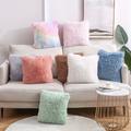 1pc Cute And Cozy Faux Fur Throw Pillow Cover For Sofa, Couch, And Bed - Soft And Plush Pillowcase With No Pillow Insert - 15.5x15.5 Inches