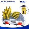 12pcs 6-35mm Diamond Hole Opener Drill Bit For Porcelain Ceramic Tiles Rock Marble Granite Hole Saw Opener