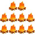 20pcs/10pcs/5pcs Miniature Campfire Dollhouse Fire Ornament Decor Model Fire Model, Handicraft Fake Fire, Pretend Toy Resin Bonfire Model, Halloween/thanksgiving Day/christmas Gift