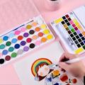 Solid Watercolor Paint Suit Beginner Powder Watercolor Painting Paint Art Learning Supplies Box