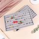 1pc Divider Flannel Jewelry Tray - Rings, Earrings, And Watch Display Case - Drawer Type Organizer For Necklaces And Watches