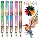 New Eternal Pencil 12 Colour Art Drawing Pencil Infinite Writing Technology Inkless Erasable Marker Pen Kawaii Stationery Painting Gift