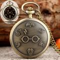 Round Hanging Watch Magic School Theme Quartz Pocket Watches Necklace Watches Sweater Chain Pendant Watch