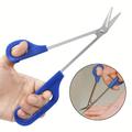 Toe Nail Scissor Long Reach Easy Grip Pedicure Trim Chiropody Clipper Manicure Trimmer For Disabled Cutter Foot Toenail Care Tool