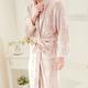 Men's Comfy Solid Fleece Robe Home Pajamas Wear With Pocket One-piece Lace Up Kimono Night-robe Warm Sets After Bath