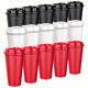 5/6pcs, 16oz Plastic Coffee Cup With Lid, Reusable Plastic Single Wall Travel Mug, To-go Coffee Cup, Large Men And Women Straight Drinking Cup, Perfect For Coffee