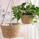 1 Set, Garden Hanging Planter Macrame Plant Storage Basket Jute Rope Woven Indoor Outdoor Flower Pot Holder Plant Hangers Home Decor