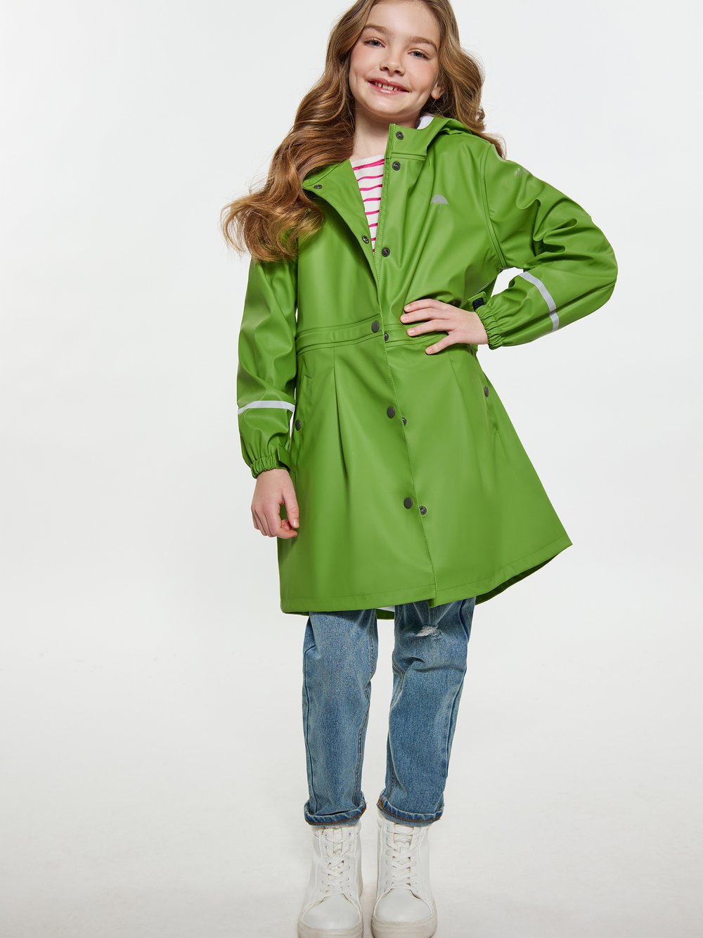 Schmuddelwedda Regenmantel Mädchen grün, 116 Image