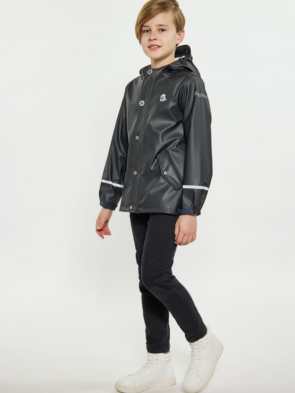 Schmuddelwedda (Kinder) Regenmantel Jungen schwarz, 116 Image