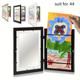 1pc Art Frames, Art Frames Wooden Oil Painting Storage Box Flip With Lid, Home Decor