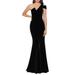 One-shoulder Velvet Mermaid Gown