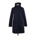 Boden Coat: Blue Polka Dots Jackets & Outerwear - Women's Size 8