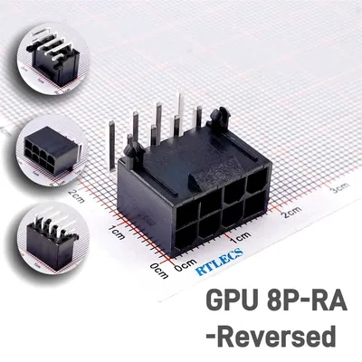 4.2 MM 8 Pin PCB Header Male Computer Graphics Card GPU PCI-E PCIe For MSI RX 580 RTX 3070 Armor OC.