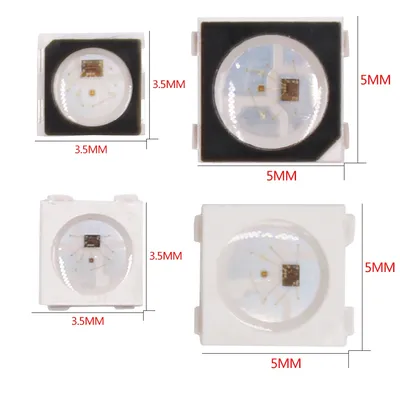 Individually Addressable SK6812 Mini 3535 5050 SMD RGB LED Chip Digital Pixels White/Black as