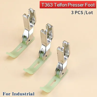 3 PCS T363 Plastic 0.3cm Zipper Presser Foot For Industrial Single Needle Lockstitch Sewing Machine