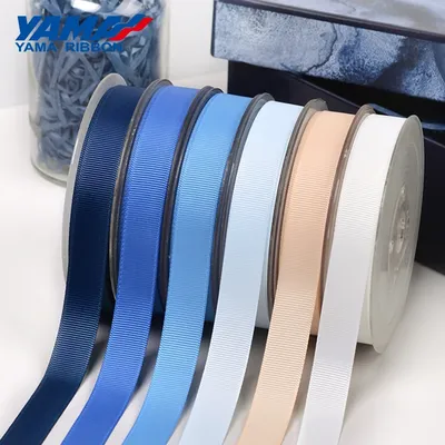 YAMA Grosgrain Ribbon 100 yards/lot 6 9 13 19 22 mm light Blue 1/4 3/8 1/2 5/8 3/4 7/8 inch for