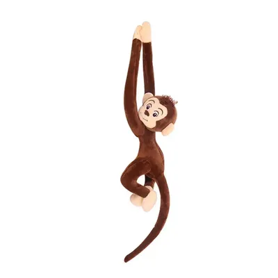 65CM Kawaii Long Arm Tail Monkey Stuffed Doll Plush Toys Curtains Baby Sleeping Appease Animal Doll