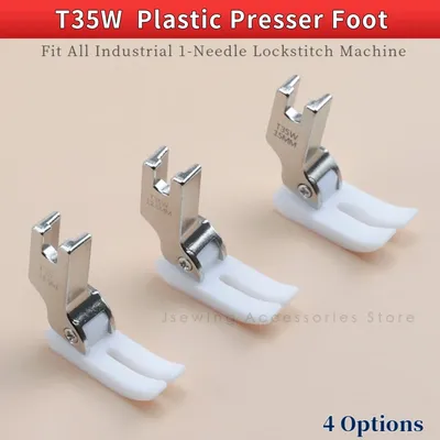 2 PCS T35W Plastic Standard Presser Foot For Industrial Single Needle Lockstitch Sewing Machine