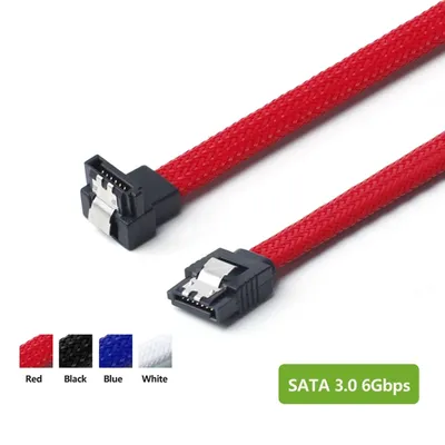 SSD HDD SATA 3.0 III Data Cable to SSD HDD Hard Disk Drive Cord Sata3 Straight Right Angle 6Gb/s for