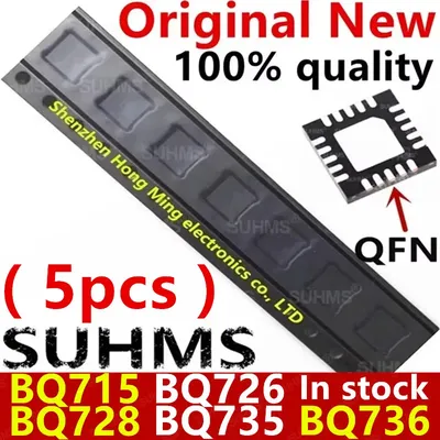 (5piece)100% New BQ715 BQ726 BQ728 BQ735 BQ736 BQ24715 BQ24726 BQ24728 BQ24735 BQ24736 QFN Chipset