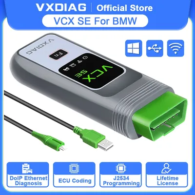 VXDIAG VCX SE for BMW Diagnostic Tool Car Bidirectional OBD2 Scanner Full System Diagnostic ECU Coding Programming Free Update