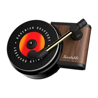 Customize CD Cover Car Air Freshener Record player Car Perfume Phonograph Auto Air Vent Clips