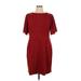 ELOQUII Casual Dress - Sheath: Burgundy Solid Dresses - Women's Size 14 Plus