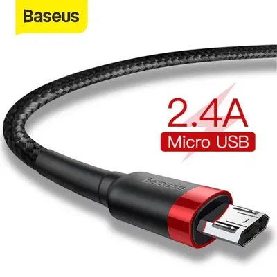 Baseus Micro Fast Charging USB Cable For Xiaomi Redmi Reversible 0.5M 1M 2M 3M Micro USB Charger