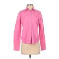 Polo Jeans Co. by Ralph Lauren Long Sleeve Button Down Shirt: Pink Tops - Women's Size Small