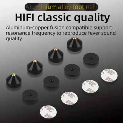 HIFIDIY LIVE 4PCS 4Sets speaker Stand Feet Foot Pad aluminium alloy metal (NOT natural wood ) Spikes