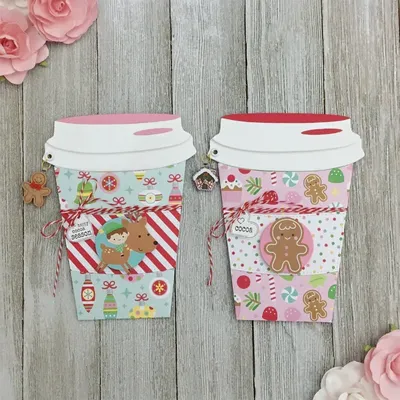 KLJUYP Coffee Cup Gift Card Holder Metal Cutting Dies for Scrapbooking/photo album Decorative