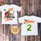 Farm Shirt for Kids Animal Cartoon Custom Name Shirt Toddler Baby Gift 3nd Birthday Shirt Teen Girl