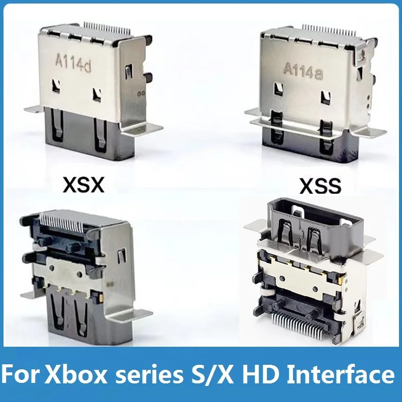 2Pcs Original For Microsoft Xbox Series S/X HDMI Port Console HD Interface Connector Socket Jack Replacement For Xbox HDMI Port