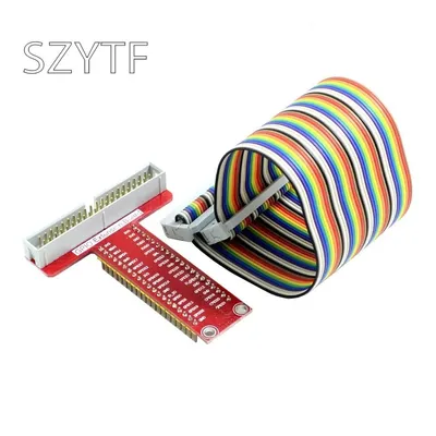 Accessories T type GPIO expansion board + 40P cable compatible with Raspberry Pi 4 3 B +