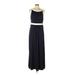 Lands' End Casual Dress - Maxi: Blue Dresses - Women's Size 10