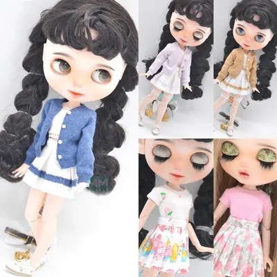 1pcs Blyth Doll Clothes fashion T-shirts, skirts, sneakers for 28-30cm Blyth Azone OB22 OB24 doll
