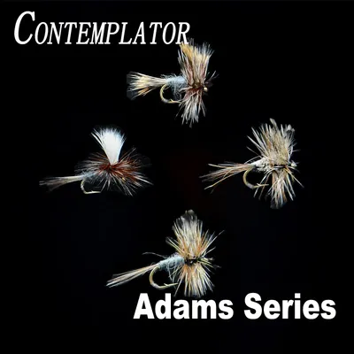 CONTEMPLATOR 4styles 14#16# Adam Series flies 5pcs/box quintessential dry fly adam parachute wulff