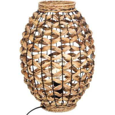 Atmosphera - Tischleuchte sand mit Lampenschirm aus Hyazinth, h. 40 cm Image