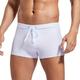 Boxers De Bain Pour Hommes Shorts De Bain Unis Pantalons Avec Cordon De Serrage Et Poche Sous-vêtements Pour Hommes Plage D'été